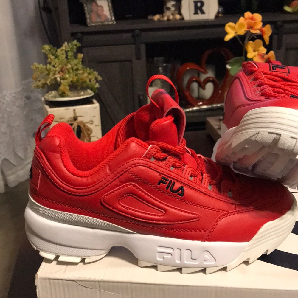 New Red Fila sneakers